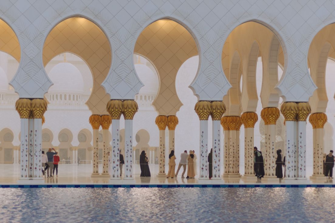 Sheikh Zayed Grand Mosque in Abu Dhabi